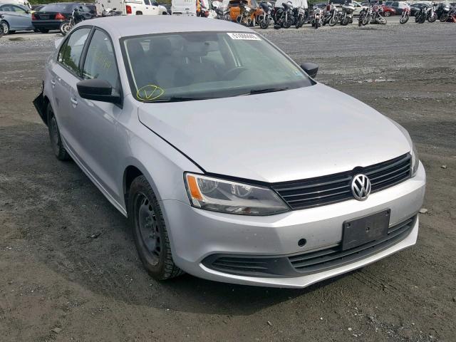 3VW1K7AJ1EM391109 - 2014 VOLKSWAGEN JETTA BASE SILVER photo 1