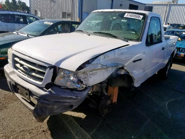 1FTYR10D73PA92575 - 2003 FORD RANGER WHITE photo 2