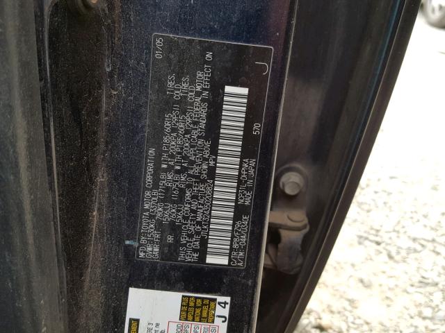 JTLKT324350208824 - 2005 TOYOTA SCION XB Қара фото 10