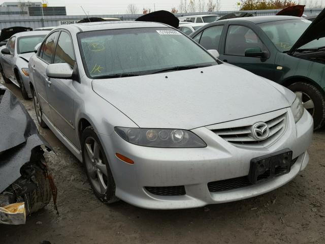 1YVHP84D355M55620 - 2005 MAZDA 6 S SILVER photo 1