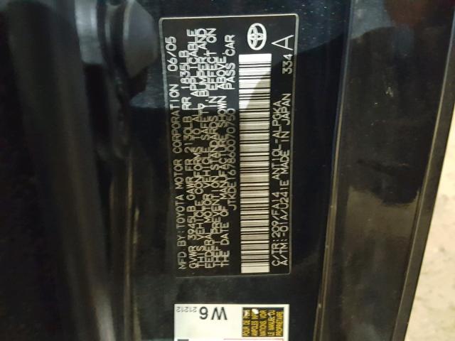 JTKDE167860070750 - 2006 TOYOTA SCION TC 石墨色 照片 10