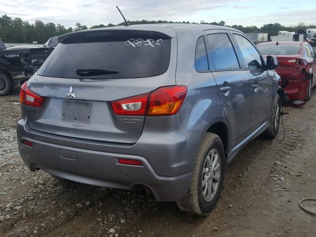 JA4AP3AU0CZ000822 - 2012 MITSUBISHI OUTLANDER GRAY photo 4