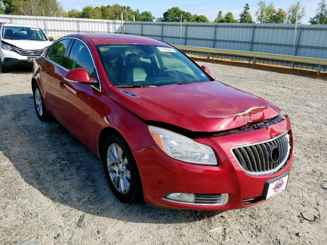 2G4GR5ER6C9204493 - 2012 BUICK REGAL RED photo 1