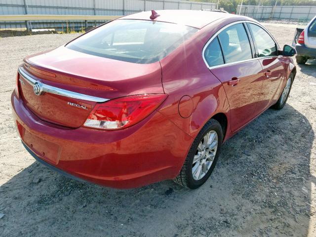 2G4GR5ER6C9204493 - 2012 BUICK REGAL RED photo 4