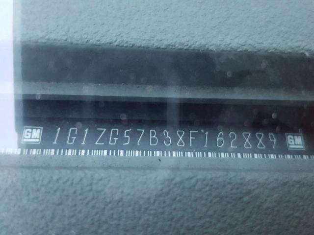 1G1ZG57B38F162889 - 2008 CHEVROLET MALIBU LS GRAY photo 10