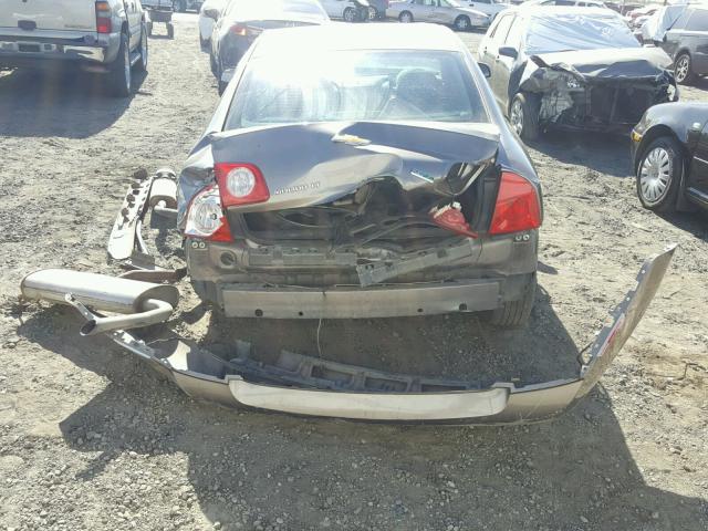 1G1ZC5EU5BF351437 - 2011 CHEVROLET MALIBU 1LT CHARCOAL photo 9