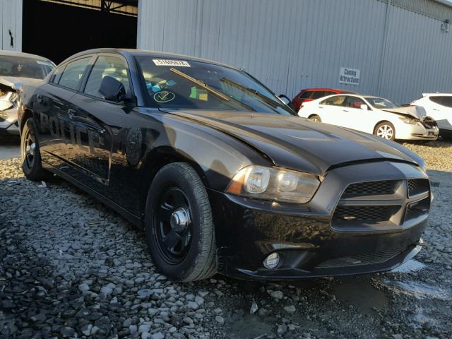 2C3CDXAT2DH594390 - 2013 DODGE CHARGER PO BLACK photo 1