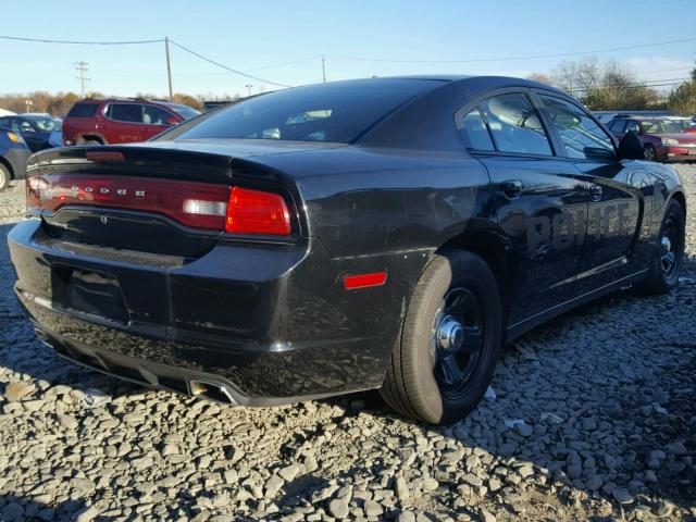 2C3CDXAT2DH594390 - 2013 DODGE CHARGER PO BLACK photo 4