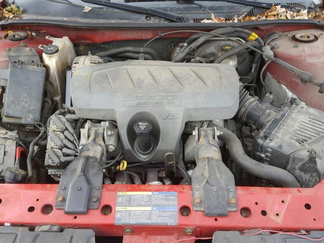 2G2WP552471147714 - 2007 PONTIAC GRAND PRIX RED photo 7