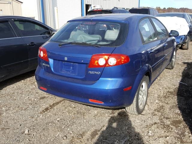 KL5JD66Z27K647179 - 2007 SUZUKI RENO BASE BLUE photo 4