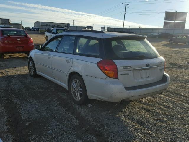 4S3BP616857338335 - 2005 SUBARU LEGACY 2.5 WHITE photo 3