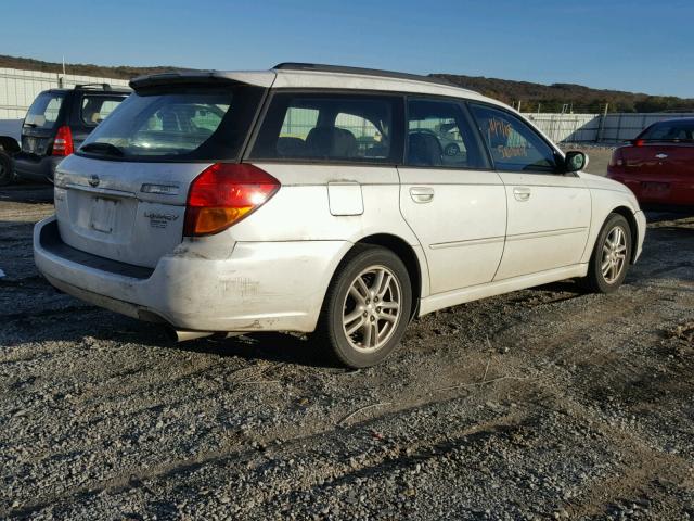 4S3BP616857338335 - 2005 SUBARU LEGACY 2.5 WHITE photo 4