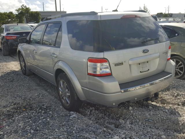 1FMDK06W88GA21684 - 2008 FORD TAURUS X L SILVER photo 3