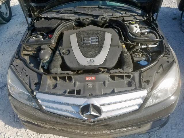 WDDGF54X39R079258 - 2009 MERCEDES-BENZ C 300 BLACK photo 7