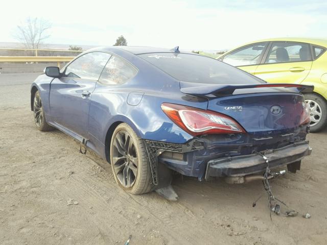 KMHHU6KJ1FU128597 - 2015 HYUNDAI GENESIS CO BLUE photo 3