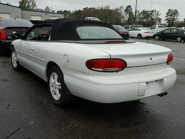 3C3EL55H9TT301127 - 1996 CHRYSLER SEBRING JX WHITE photo 3