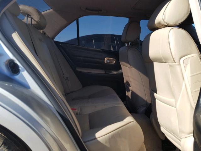 JTHBD192550095720 - 2005 LEXUS IS 300 SILVER photo 6