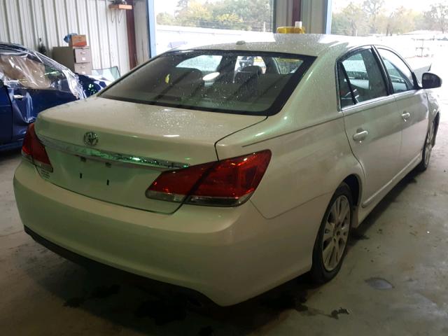 4T1BK3DB9CU445278 - 2012 TOYOTA AVALON BAS WHITE photo 4