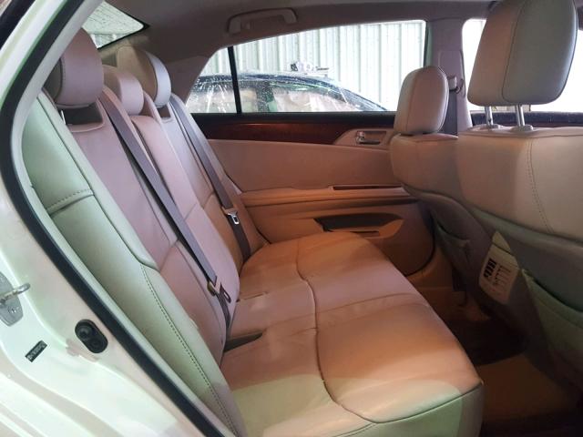 4T1BK3DB9CU445278 - 2012 TOYOTA AVALON BAS WHITE photo 6