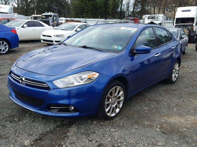 1C3CDFCA8DD147498 - 2013 DODGE DART LIMIT BLUE photo 2