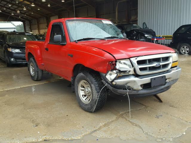 1FTYR10C1XPA48956 - 1999 FORD RANGER RED photo 1