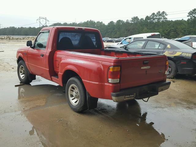 1FTYR10C1XPA48956 - 1999 FORD RANGER RED photo 3