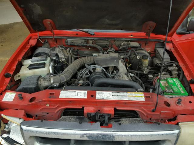 1FTYR10C1XPA48956 - 1999 FORD RANGER RED photo 7