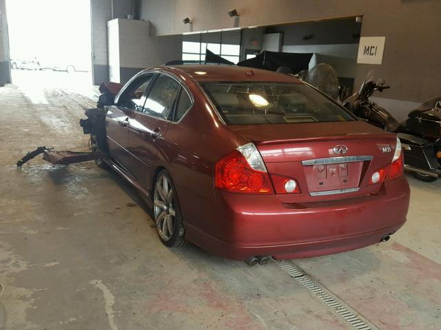 JNKAY01E56M116320 - 2006 INFINITI M35 BASE RED photo 3