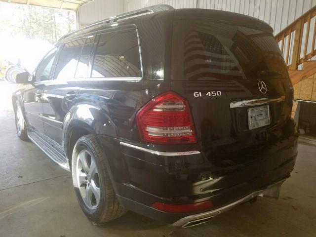 4JGBF7BE9CA790434 - 2012 MERCEDES-BENZ GL 450 BLACK photo 3