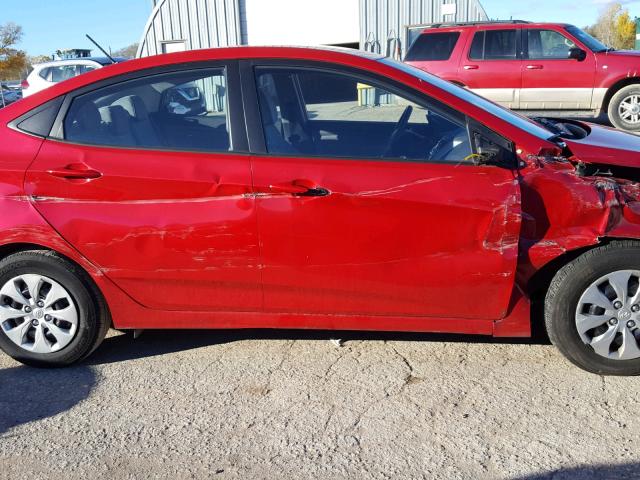 KMHCT4AE2GU096170 - 2016 HYUNDAI ACCENT SE RED photo 9