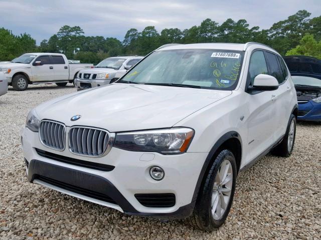 5UXWZ7C3XH0V93262 - 2017 BMW X3 SDRIVE2 WHITE photo 2