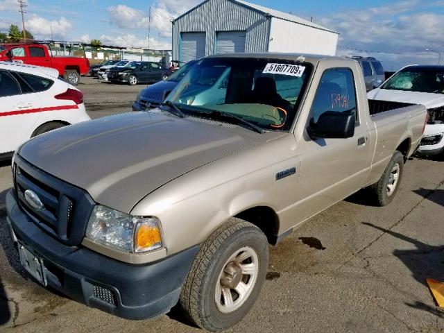 1FTYR10D77PA85986 - 2007 FORD RANGER TAN photo 2