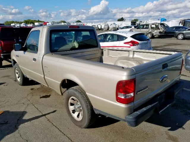 1FTYR10D77PA85986 - 2007 FORD RANGER TAN photo 3