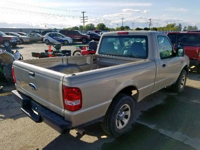 1FTYR10D77PA85986 - 2007 FORD RANGER TAN photo 4