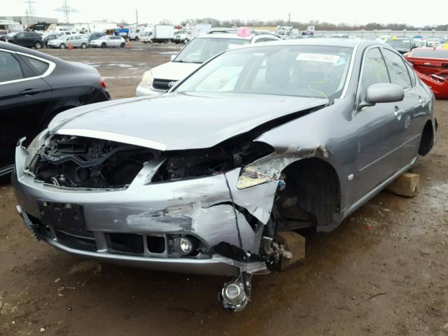 JNKBY01E46M205848 - 2006 INFINITI M45 BASE GRAY photo 2