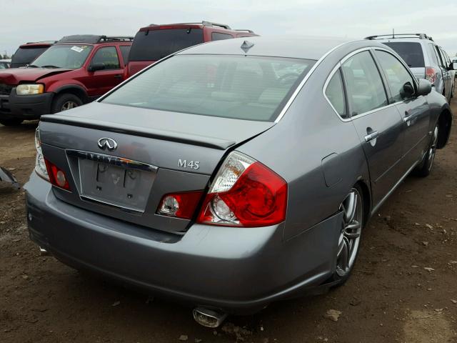 JNKBY01E46M205848 - 2006 INFINITI M45 BASE GRAY photo 4