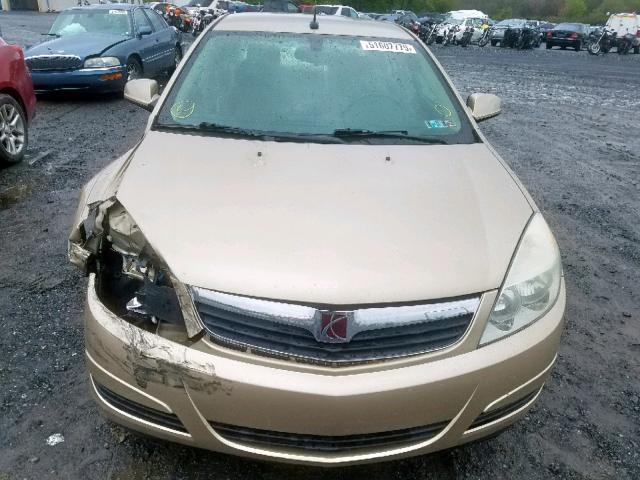 1G8ZS57N97F255358 - 2007 SATURN AURA XE GOLD photo 9