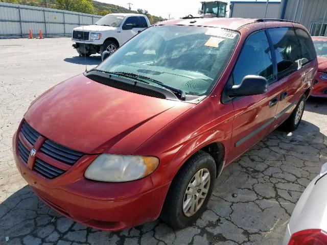 1D4GP24R86B589247 - 2006 DODGE GRAND CARA MAROON photo 2