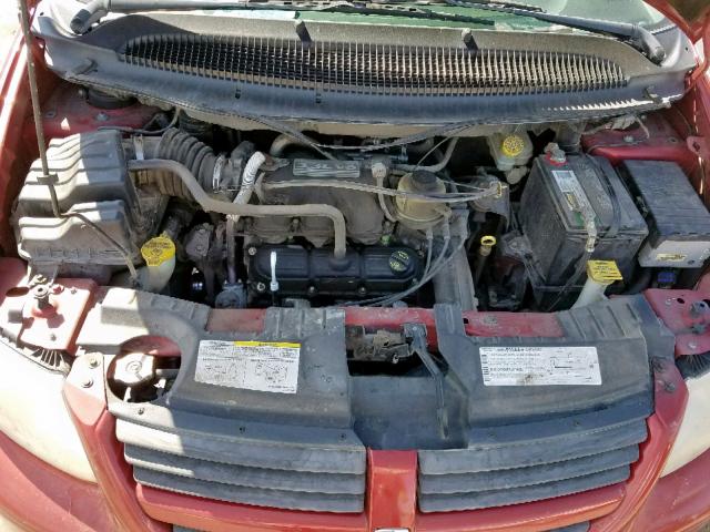 1D4GP24R86B589247 - 2006 DODGE GRAND CARA MAROON photo 7