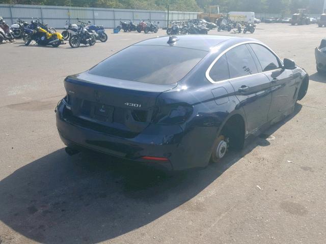 WBA4J3C54KBL07103 - 2019 BMW 430XI GRAN BLUE photo 4