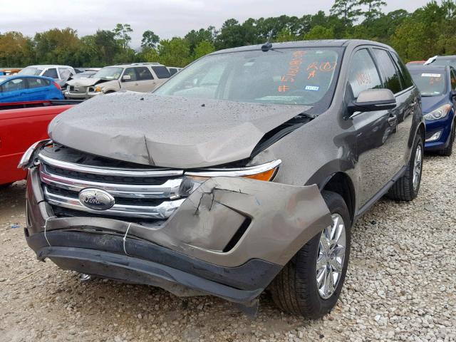 2FMDK3KC7DBC77913 - 2013 FORD EDGE LIMIT BEIGE photo 2