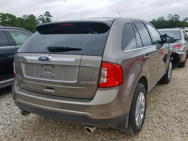 2FMDK3KC7DBC77913 - 2013 FORD EDGE LIMIT BEIGE photo 4