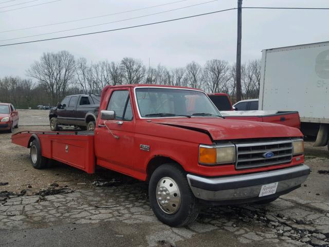2FTHF25H2KCA98147 - 1989 FORD F250 RED photo 1