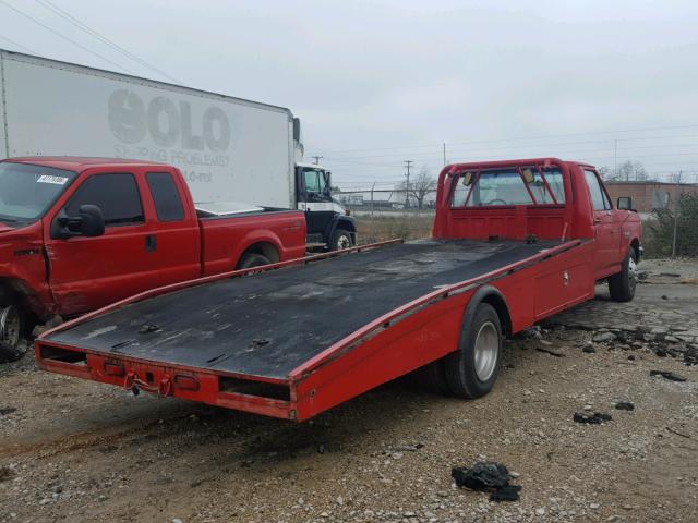 2FTHF25H2KCA98147 - 1989 FORD F250 RED photo 4