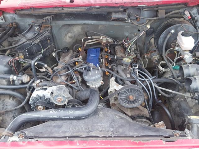 2FTHF25H2KCA98147 - 1989 FORD F250 RED photo 7