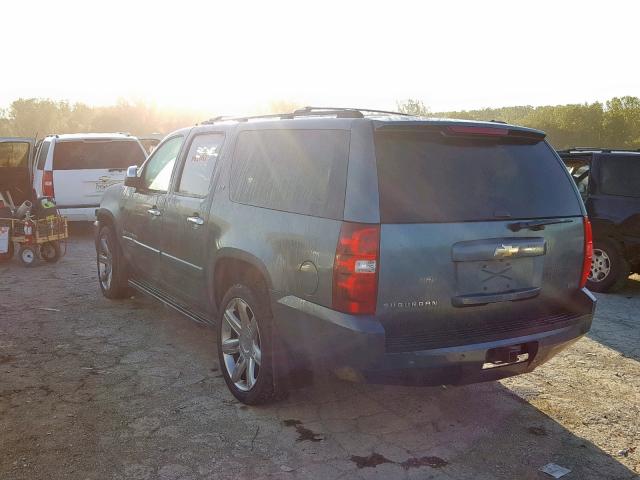 3GNFK16338G183601 - 2008 CHEVROLET SUBURBAN K BLUE photo 3