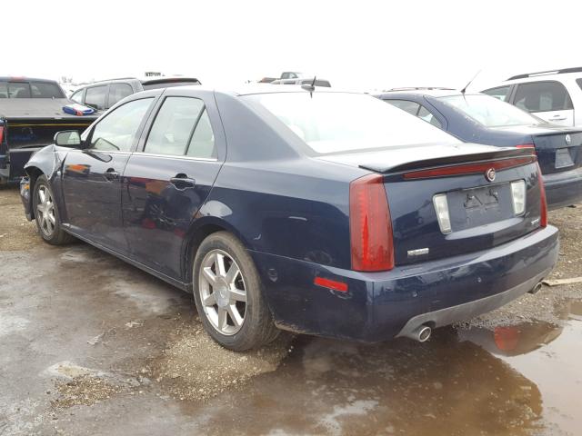 1G6DC67A650188771 - 2005 CADILLAC STS BLUE photo 3