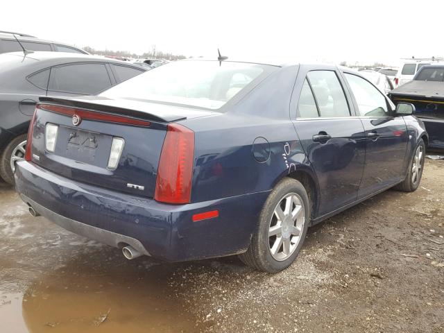 1G6DC67A650188771 - 2005 CADILLAC STS BLUE photo 4