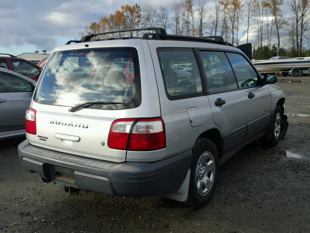 JF1SF63542H740386 - 2002 SUBARU FORESTER L SILVER photo 4