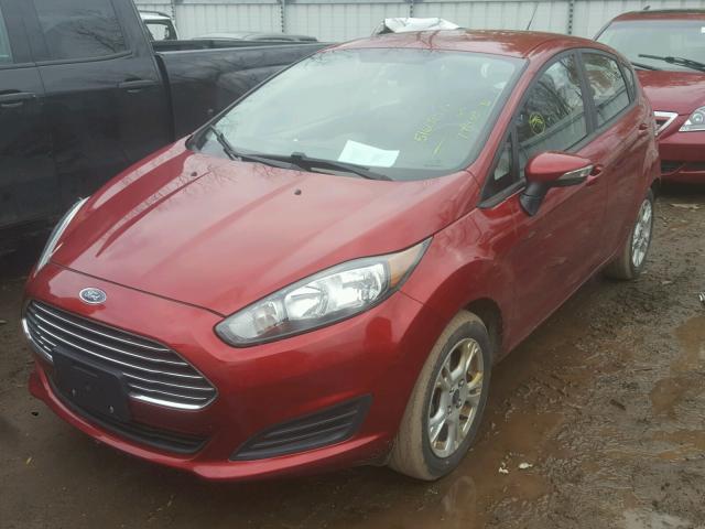 3FADP4EJ1EM103184 - 2014 FORD FIESTA SE RED photo 2